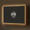 Aardbei - Zaadstructuur - Realistisch Light Box met batterij (Wandlamp) middel -z3d_website