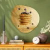 Pannenkoeken - Eten - Honing - Geel Wandcirkel Organisch Plexiglas middel -sfeer2