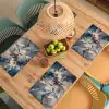 Marmer - Grijs - Blauw - Luxe - Goud Placemat vinyl groot -zzsfeer5_Kitchenyeah-website