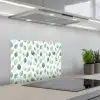 Blad - Mix - Fris - Groen keuken achterwand spatscherm klein 900 -3d_schuin