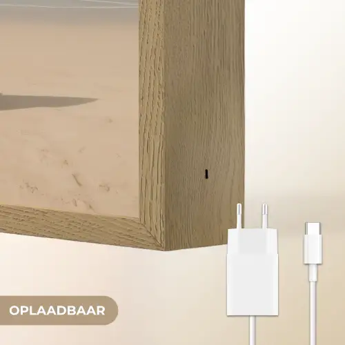 Strand - Surfbord - Pastel Light Box met batterij (Wandlamp) middel -USP_websiteoplaadbaarNL