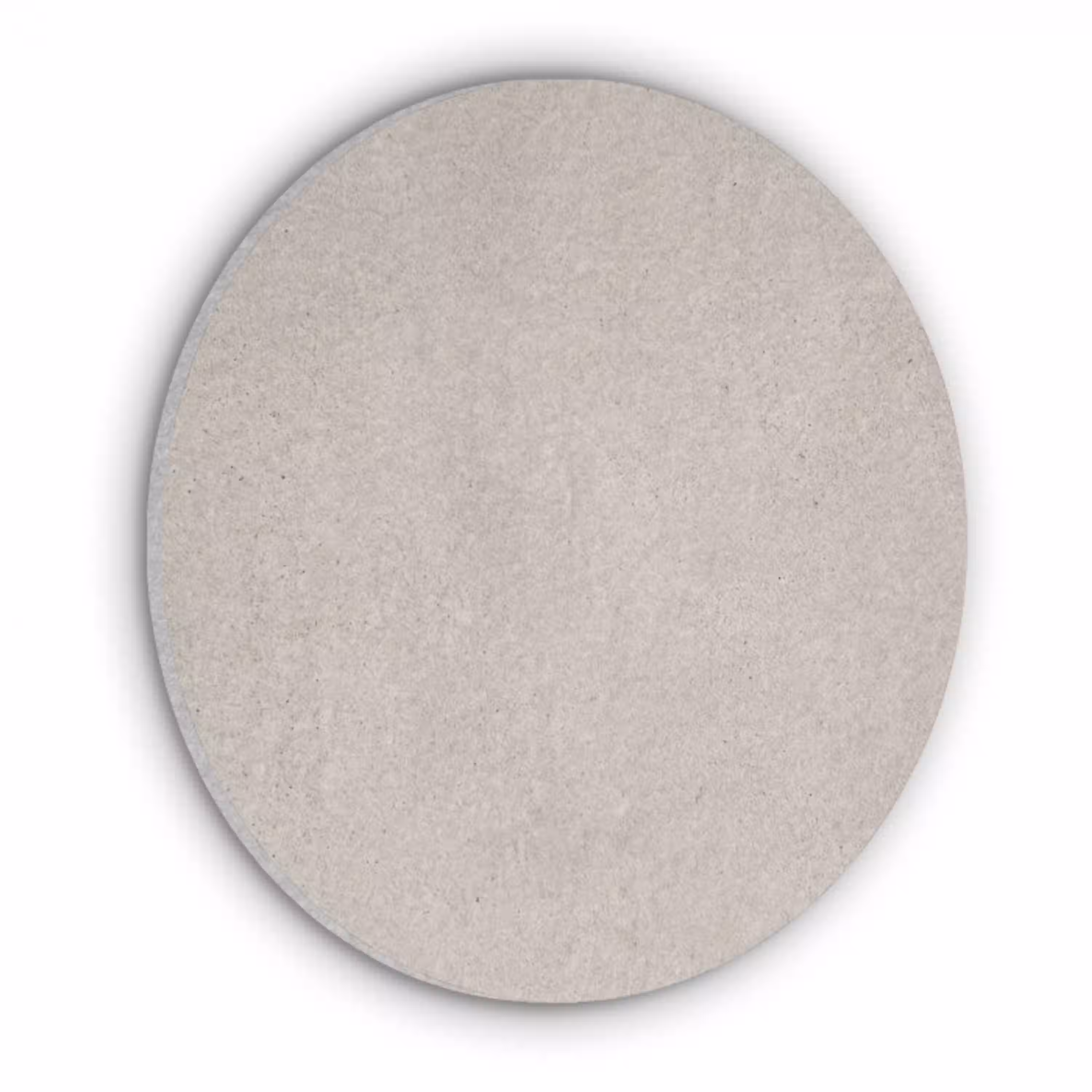 Textuur - Effen - Abstract - Beige Akoestische PET Vilt - Rond klein -3d