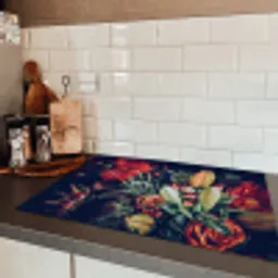 Boeket - Stilleven - Bloemen - Planten - Rood Inductie beschermer vinyl 3mm klein -sfeer3