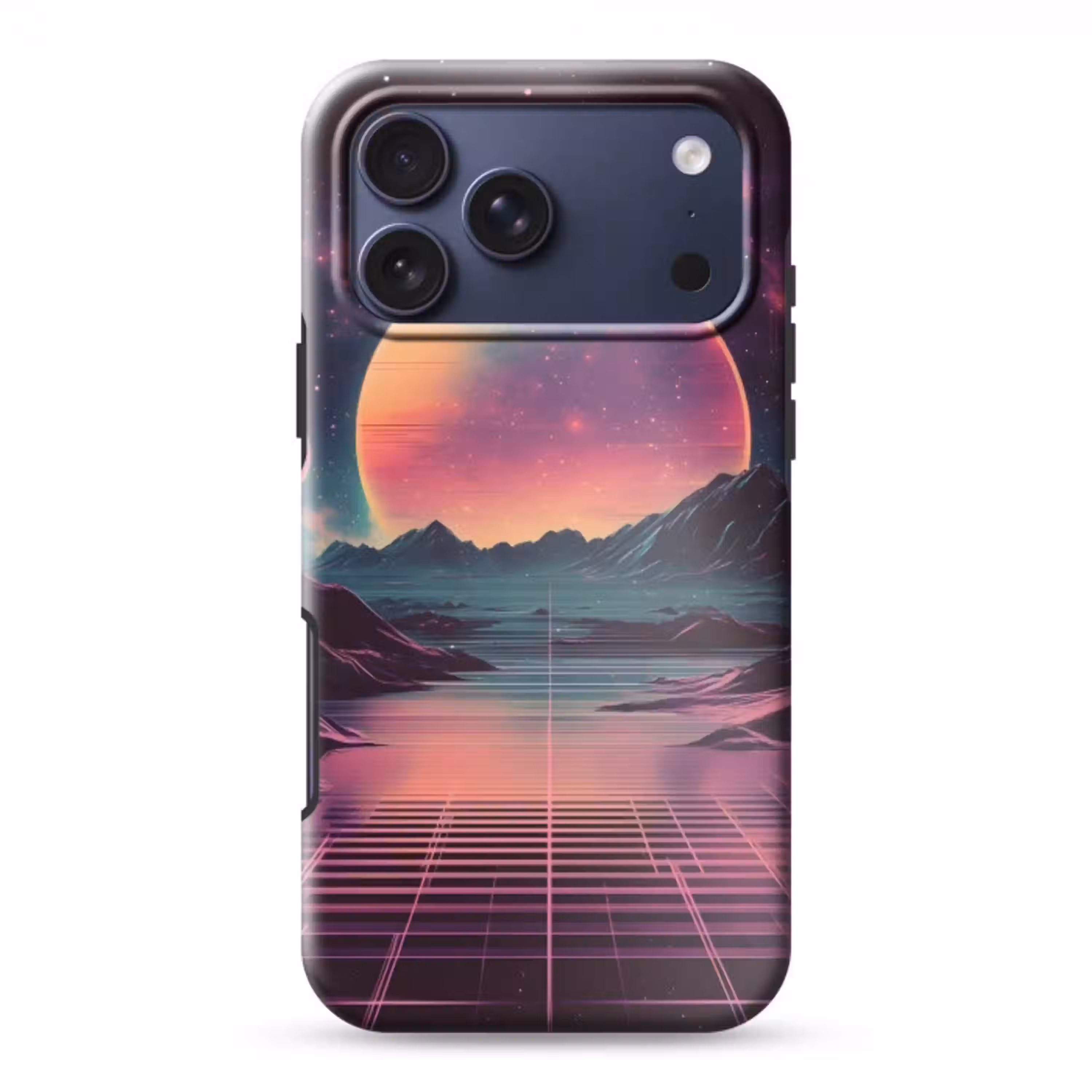 Landschap - Planeten - Horizon - Paars Toughcase MagSafe Apple iPhone 17 Pro Max klein -3d