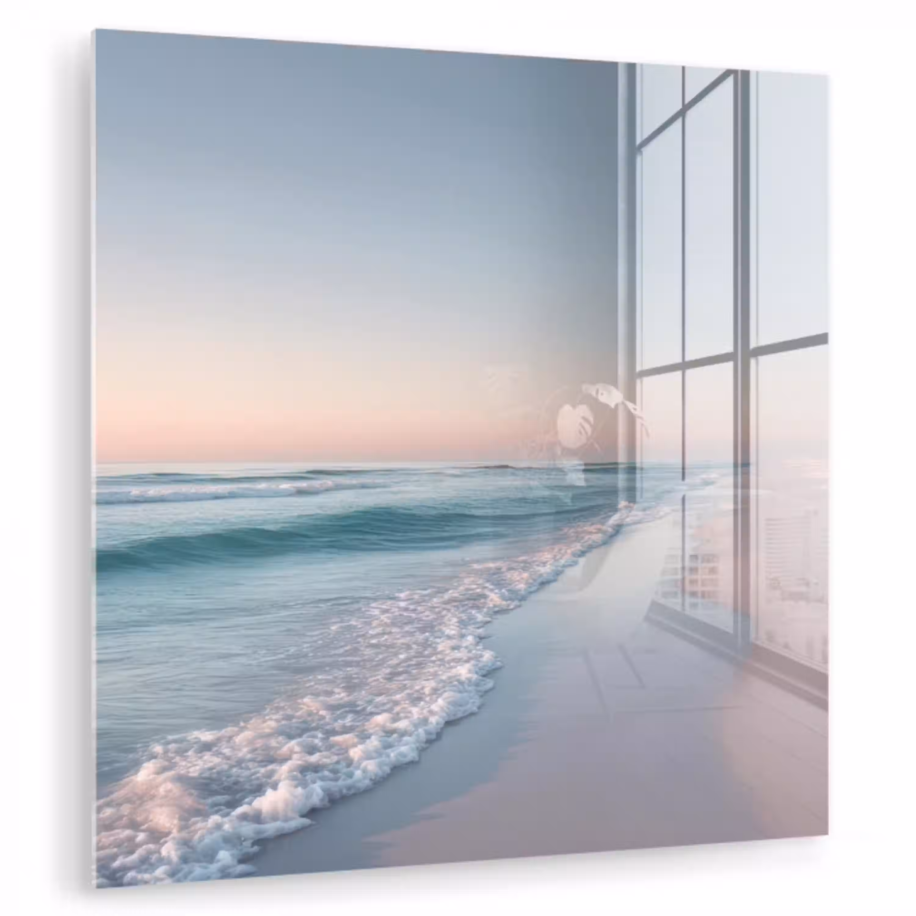 Kustlijn - Pastel - water plexiglas 5mm klein -zzzproduct_nieuw