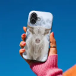 Schotse Hooglander - Sneeuw - Bergen - Winter Toughcase MagSafe Apple iPhone 17 klein -Sfeer1V