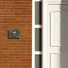 Olijfgroen - Modern Naambord Rechthoek middel -sfeer3-rechthoek-S