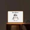 Pinguïn - Strikje - Roze - Dier Light Box met batterij (Wandlamp kind) middel -sfeer1_kind