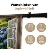 Doorkijk - Hortensia - Pad - Natuur Wandkleed katoen klein -sfeer2