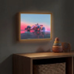 Formule 1 - Race  - Auto - Jongens Light Box met batterij (Wandlamp kind) middel -sfeer5_kind