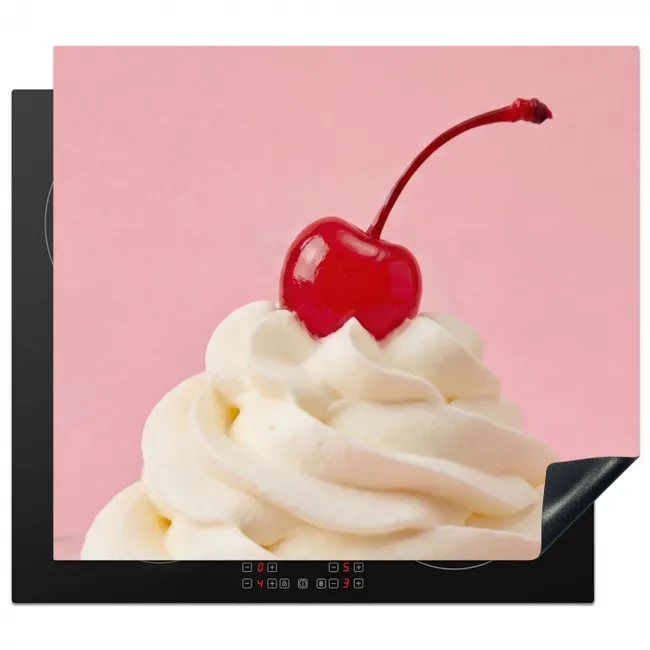 Herdabdeckplatte - Kirsche - Schlagsahne - Rosa