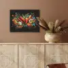 Groente - Peper - Knoflook - Graffiti - Verf - Kleurrijk PET vilt klein -sfeer4