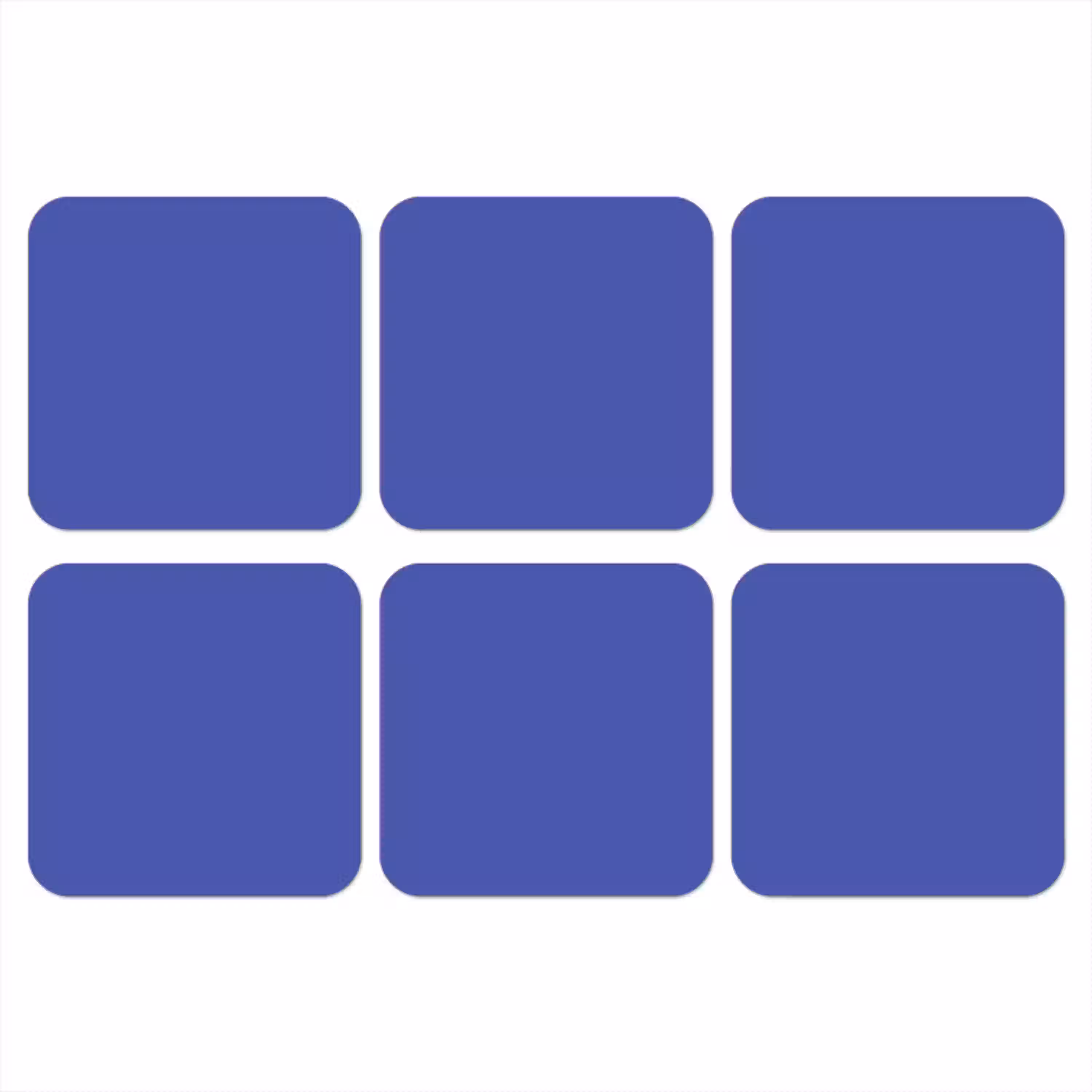 Chinese - Blue - Blauw onderzetter kurk middel 366 -3d