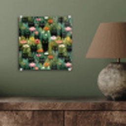 Katten - Bloemen - Kleurrijk plexiglas 5mm klein 11 -sfeer3