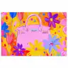 Tas - Roze - Bloemen poster papier klein -3d