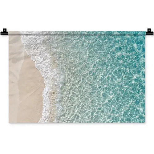 Kust - Zand - Blauw Wandkleed katoen klein -zz3d