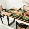 Bloemen - Bladeren - Zon - Groen Placemat vinyl groot -zzsfeer4_Kitchenyeah-website