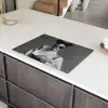 Vrouw - Pasta - Zonnebril Inductie beschermer vinyl 3mm klein -sfeer8