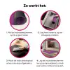 Manifest that shit - Paars - Glitter Inductie beschermer vinyl 3mm klein -wsfeer9_website