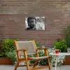 Boeddha - Grijs - Spiritualiteit - Buddha beeld - Religie Tuinposter op houten frame 2 cm dik klein -sfeer3
