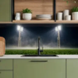 Stadion - Lichtmast - Sport - Nacht keuken achterwand 2 middel -sfeer3