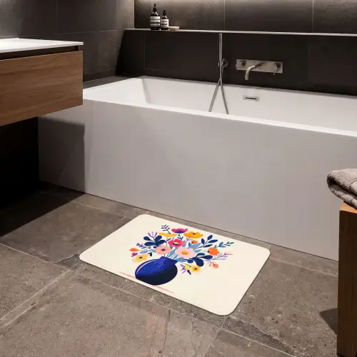 Vaas - Bloemen - Boeket Badmat klein -sfeer3