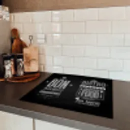 Bistro's Zwarte Bord Inductie beschermer vinyl 3mm middel -sfeer3