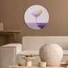 Cocktail - Paars - Minimalistisch - Citroen Akoestische PET Vilt - Rond klein -sfeer1