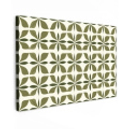 Botanisch - Retro - Groen Tuinposter op houten frame 2 cm dik klein 845 -3d