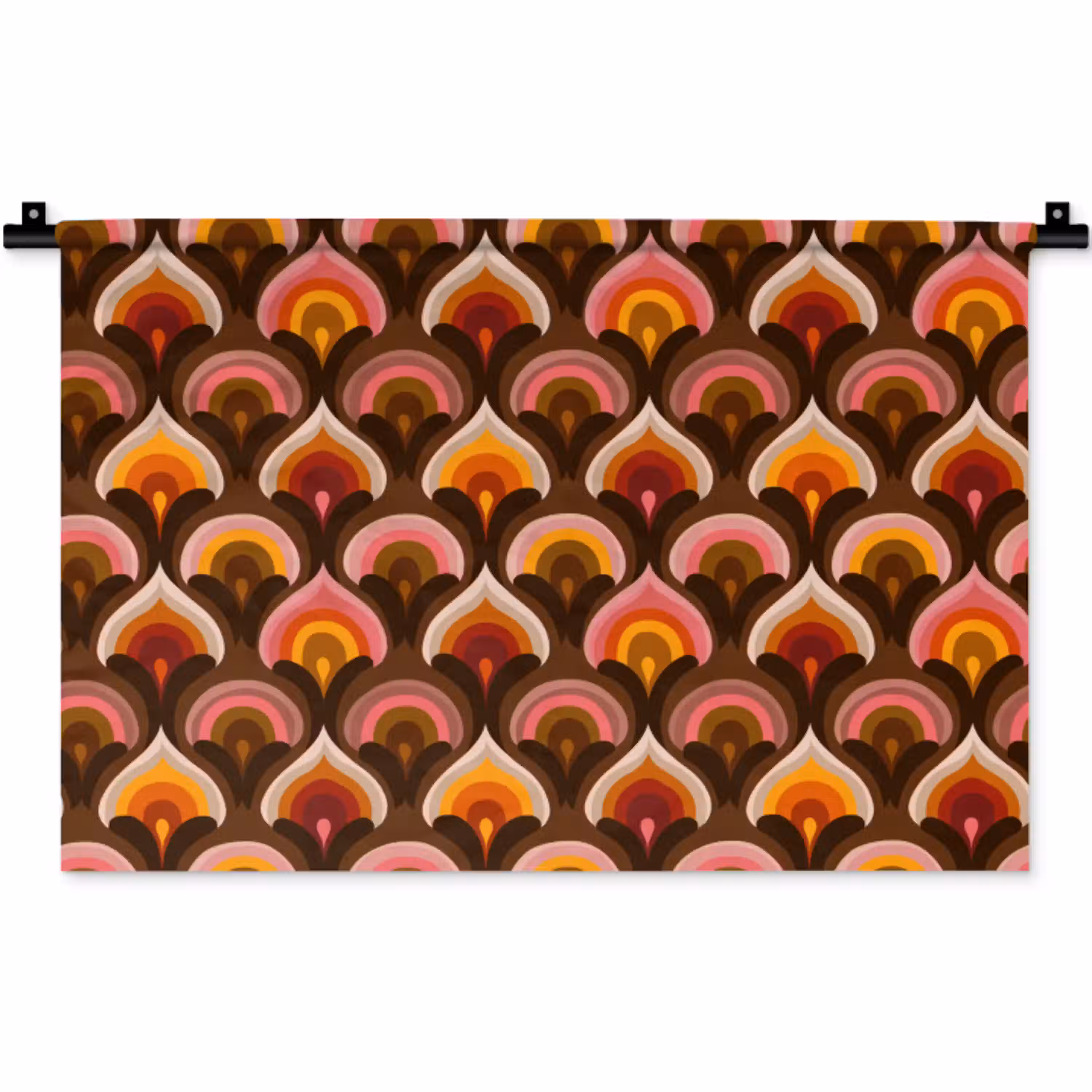 Patroon - Retro - Kleurrijk Wandkleed katoen klein 269 -zz3d
