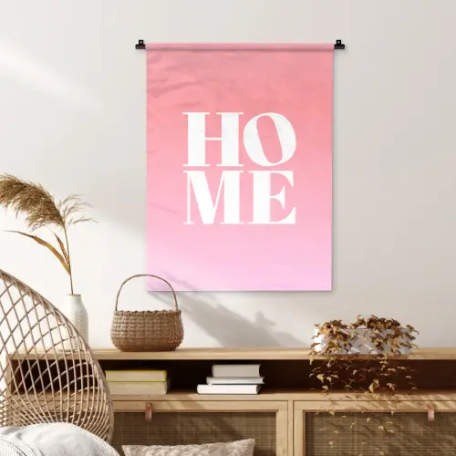 Home - Letters - Groot - Roze Wandkleed katoen klein -sfeer5