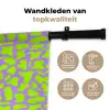 Groen - Neon - Paars - Vlekken Wandkleed katoen klein 269 -sfeer2