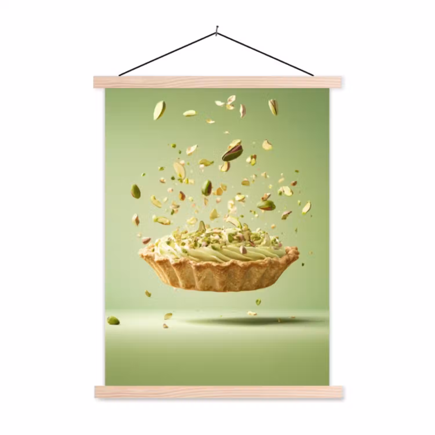 Schoolplaat -  Pistache - Taart - Noten - Eten