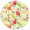 Patroon - Appels - Peren Wandcirkel kunststof plaat 5mm dik klein 188 -3d