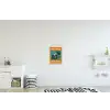 Pannenkoeken - Siroop - Illustratie - Oranje textielposter latten blank klein -kinderkamer