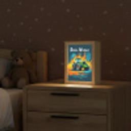 Abstract - Tractor - Groen Light Box met kabel (Kinderlampje) klein -sfeer1_kind