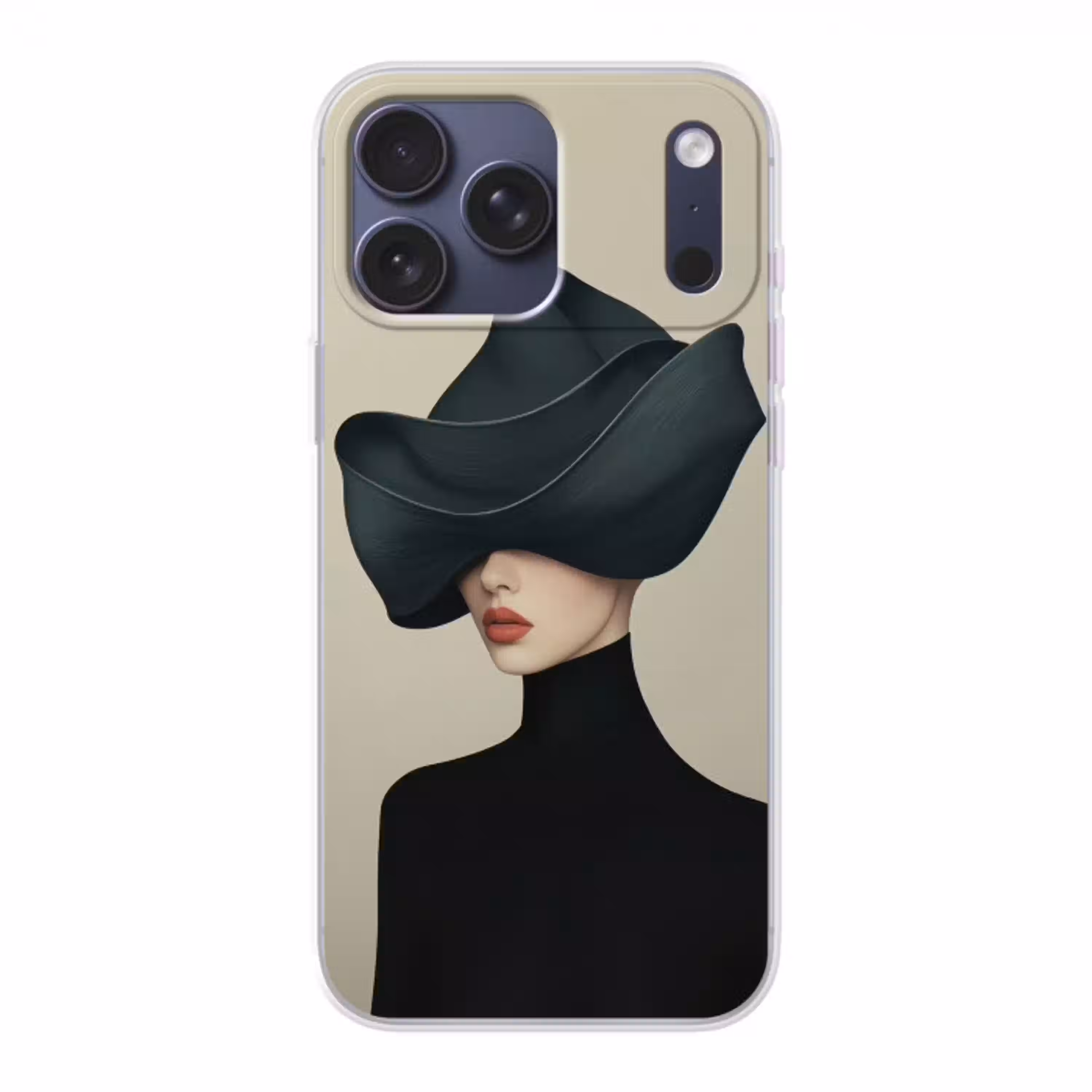 Vrouw - Groen - Hoed Telefoonhoesje iPhone 17 Pro Max klein -3d
