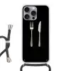 Bestek - Klassiek - Elegant Hoesje iPhone 16 Pro Max met koord klein -3d