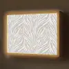 Zebra - Motief - Grijs Light Box met batterij (Wandlamp) middel 907 -z3d_website