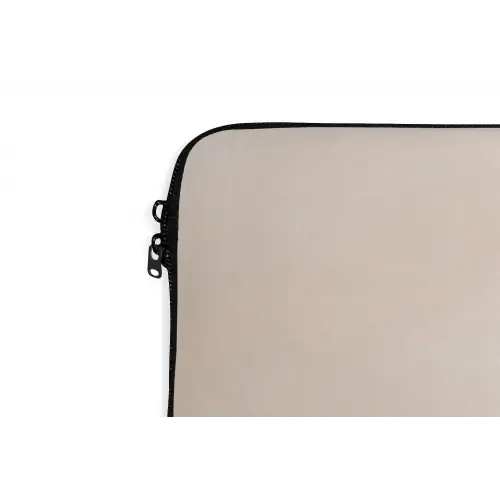 Tak - Bladeren - Minimalistisch - Beige laptophoes neopreen klein -detail