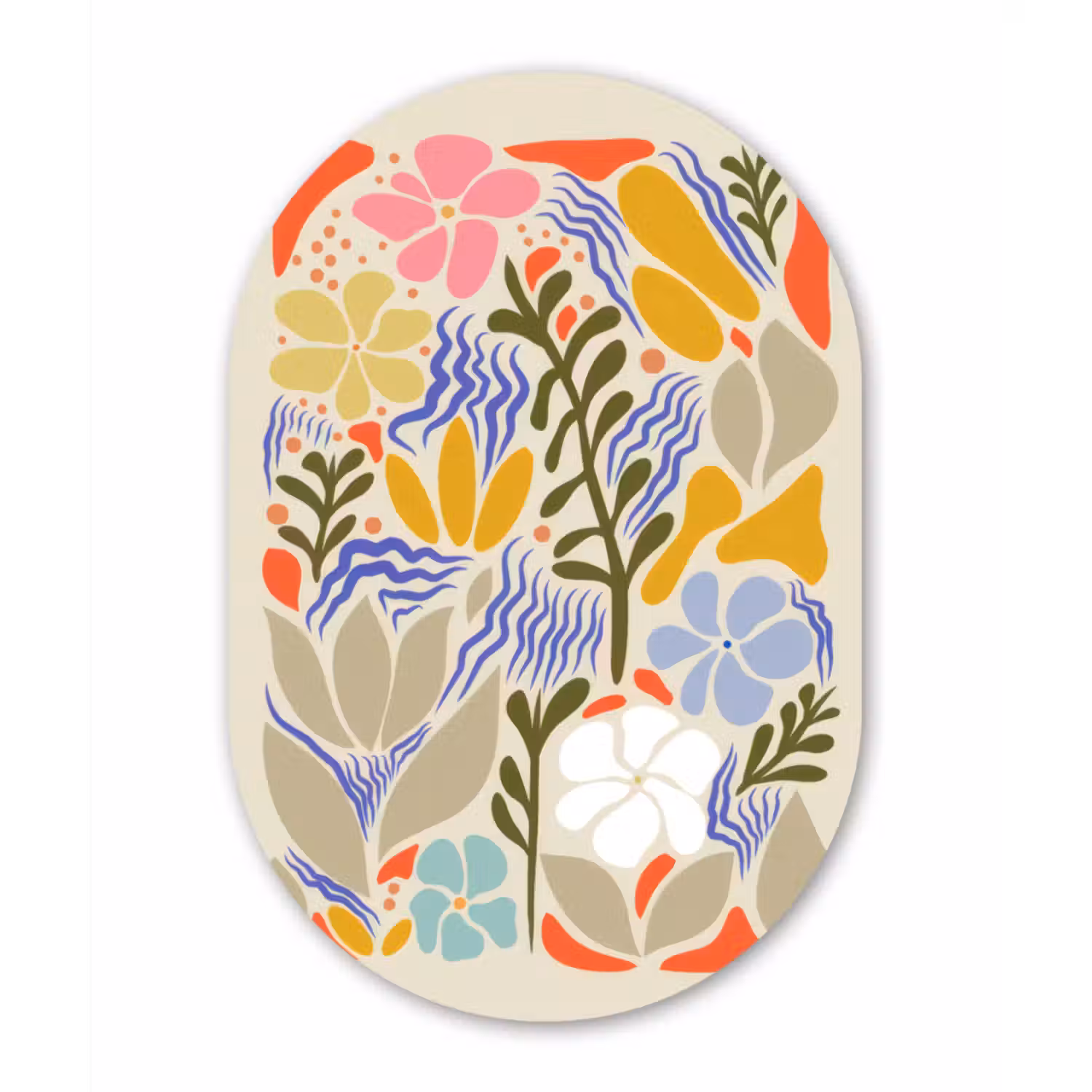 Wandoval Glas – Abstract - Bloemen - Bladeren