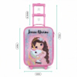 Meisje - Eenhoorn - Glitter Kinderkoffer - Roze klein -productfoto_formaten
