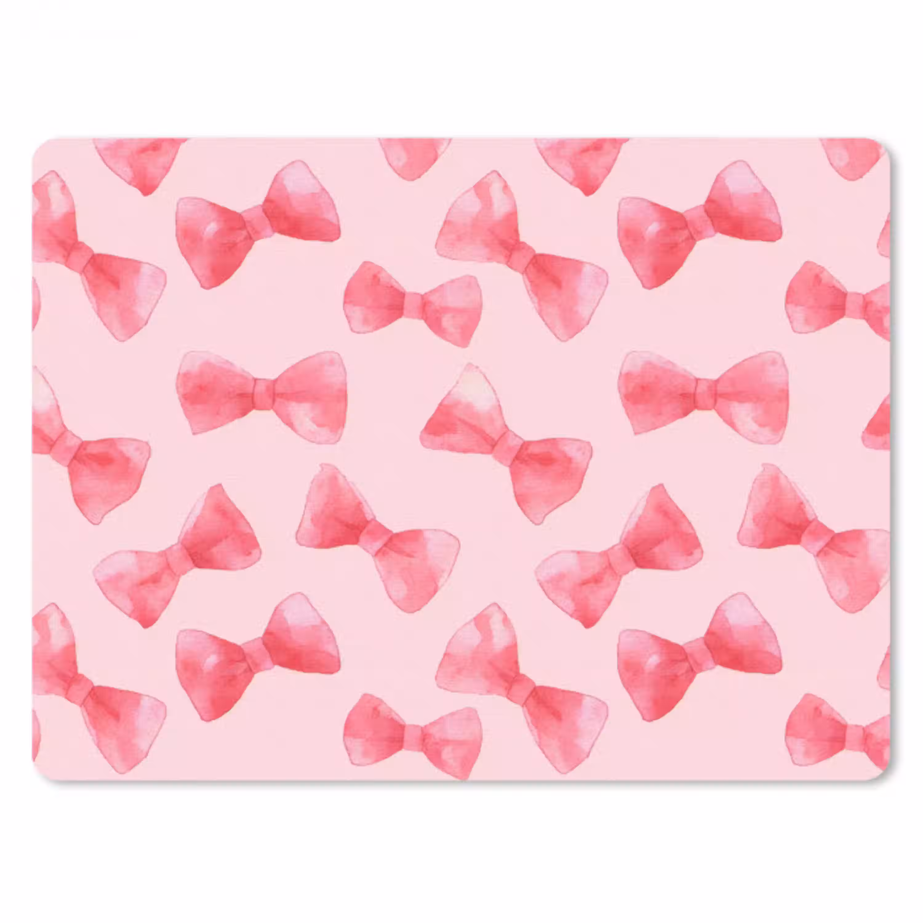 Strikken - Aquarel - Roze muismat rubber klein 262 -3d
