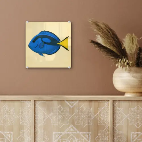 Blauw - Dory - Vis - Staartvin plexiglas 5mm klein -sfeer5