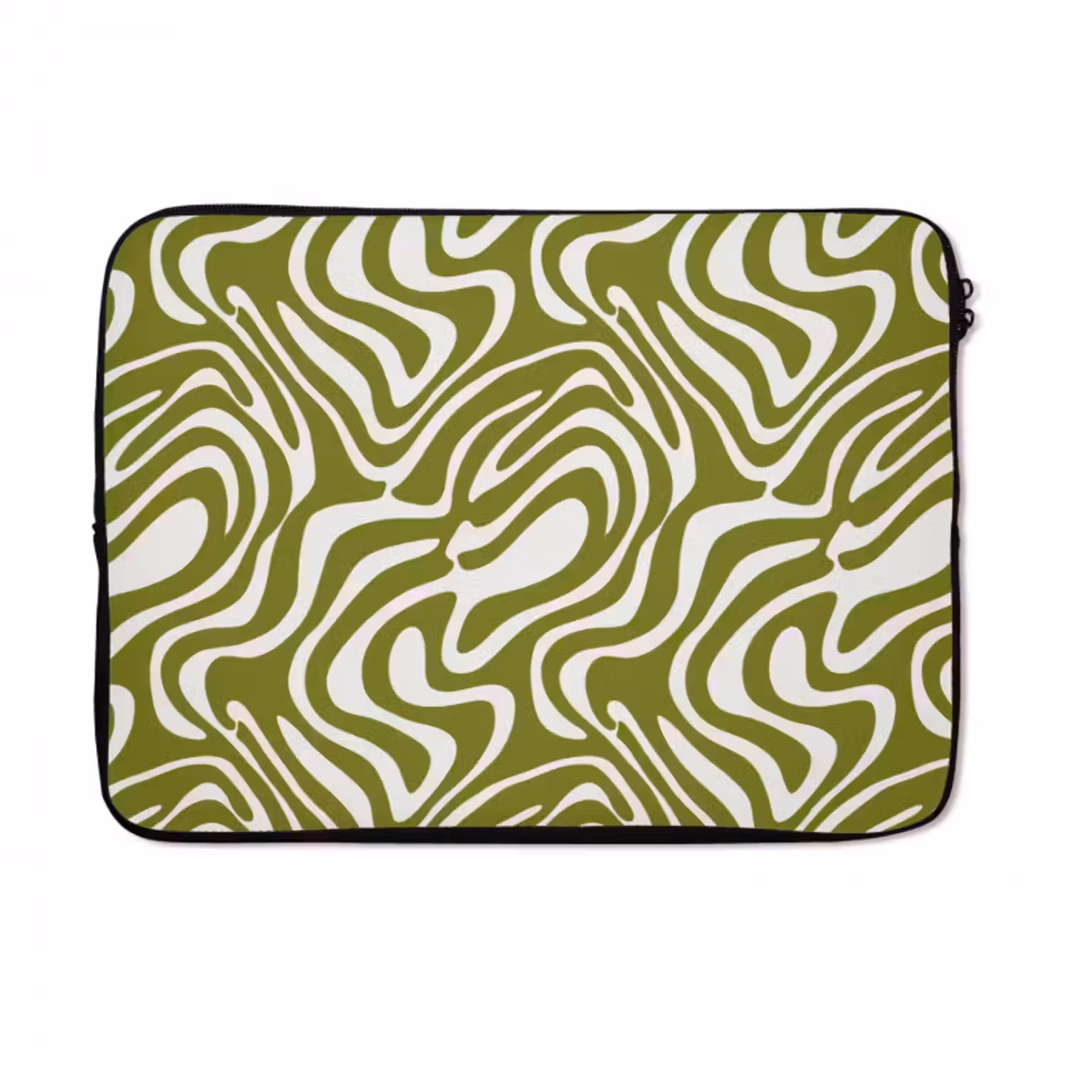 Laptop hülle - Linienmuster - Grün - Bio