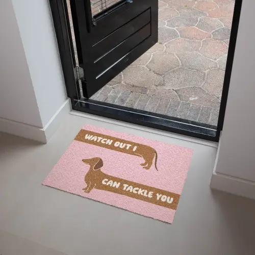 Quote - Pink - Dog Deurmat klein -sfeer5
