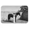 Vrouw - Paard - Artistiek Badmat klein -3d