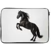 Zwart - Paard - Portret laptophoes neopreen klein -zkaufland3dotto