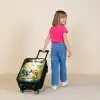 Olifant - Tijger - Bos - Jungle Kinderkoffer - Zwart klein -sfeer1