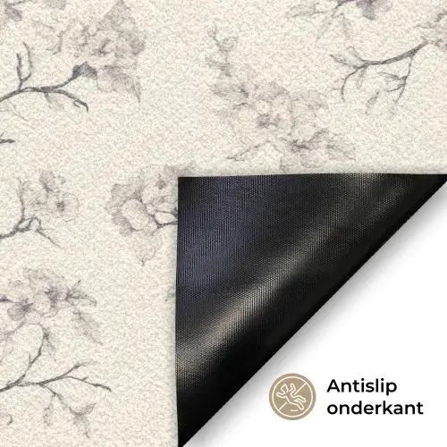 Takken - Vogels - Beige Deurmat klein 898 -antislip_NL